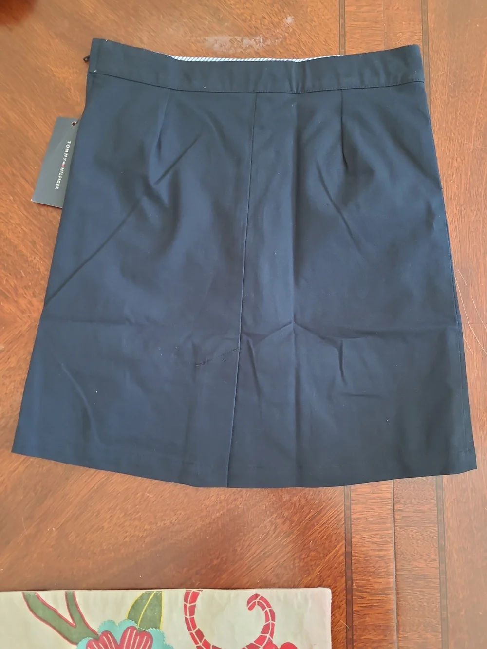 Tommy Hilfiger Girls Navy Blue A-line School Uniform Skirt Skort Size 8